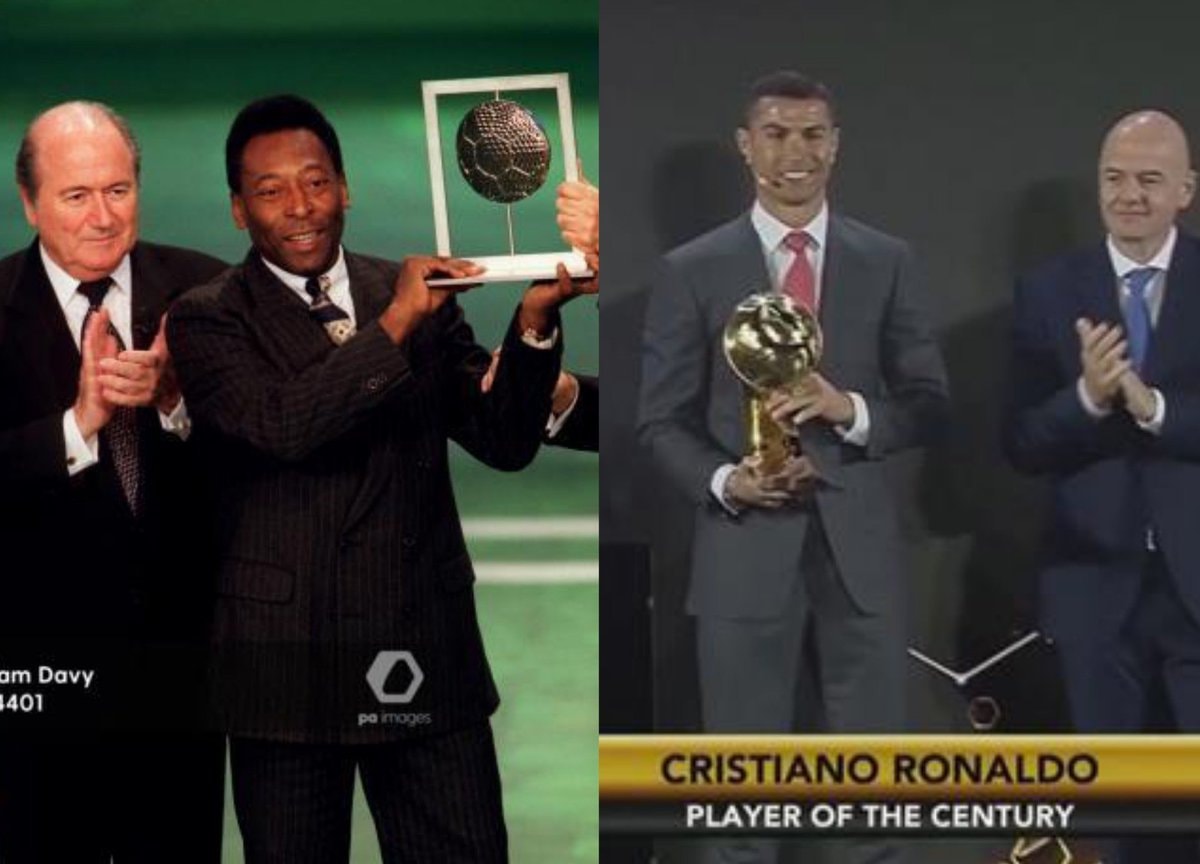 Pele Cristiano Ronaldo Player of the Century