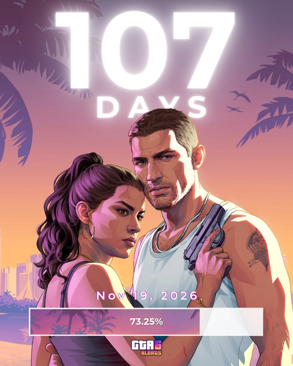 GTA 6 107 days countdown GTA 6 107 days countdown
