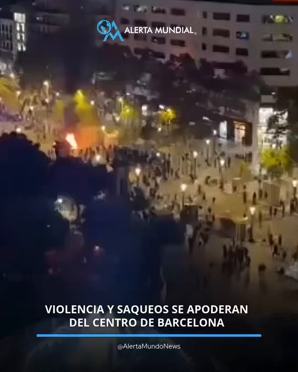 Barcelona looting unrest