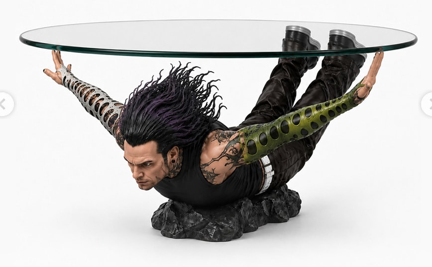 Jeff Hardy Swanton Bomb table set