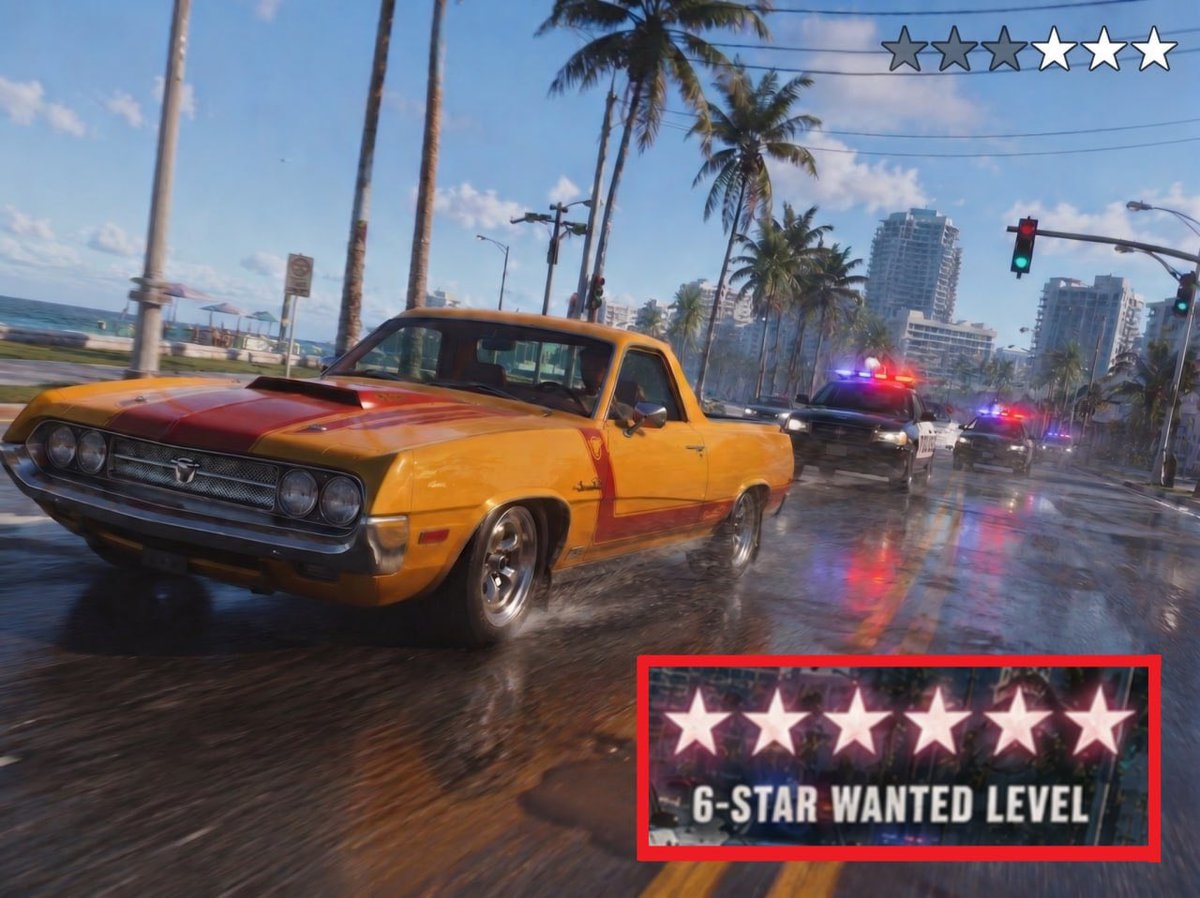 GTA 6 6-star wanted level GTA 6 6-star wanted level