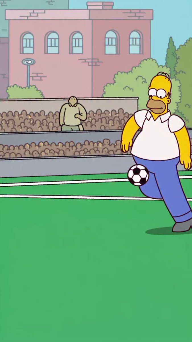 Homer Simpson soccer moment
