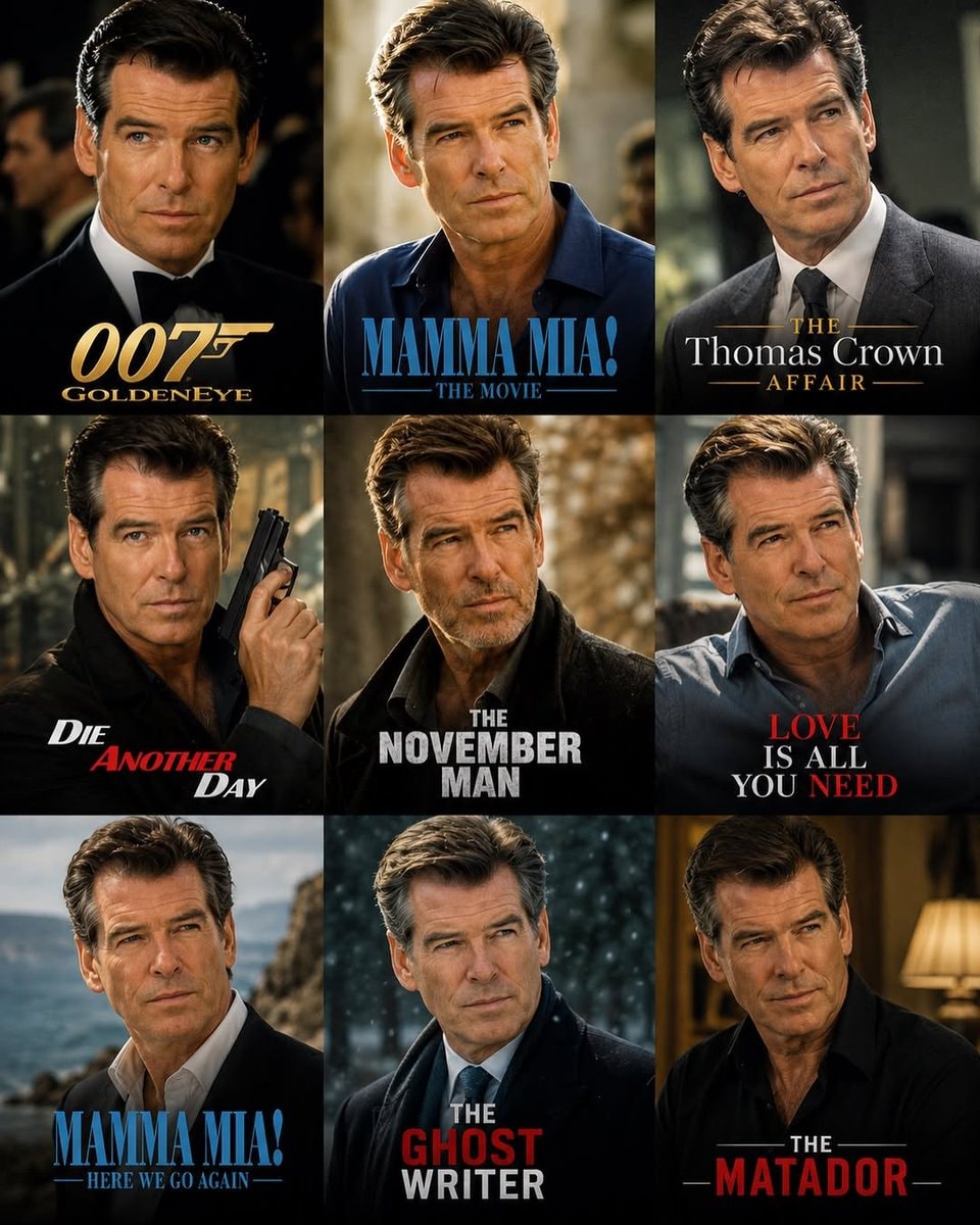 Pierce Brosnan best performance collage
