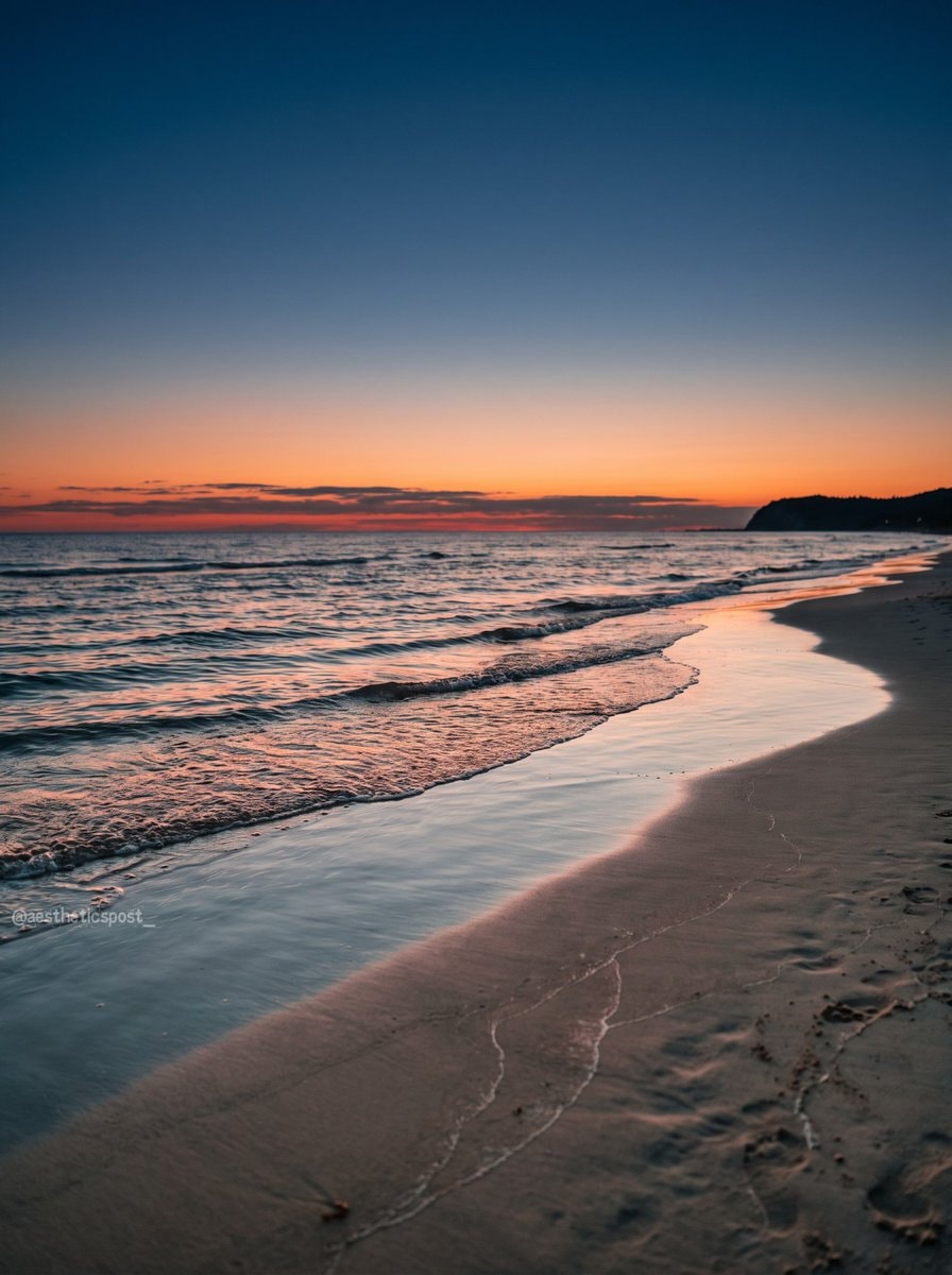 sunset beach scene