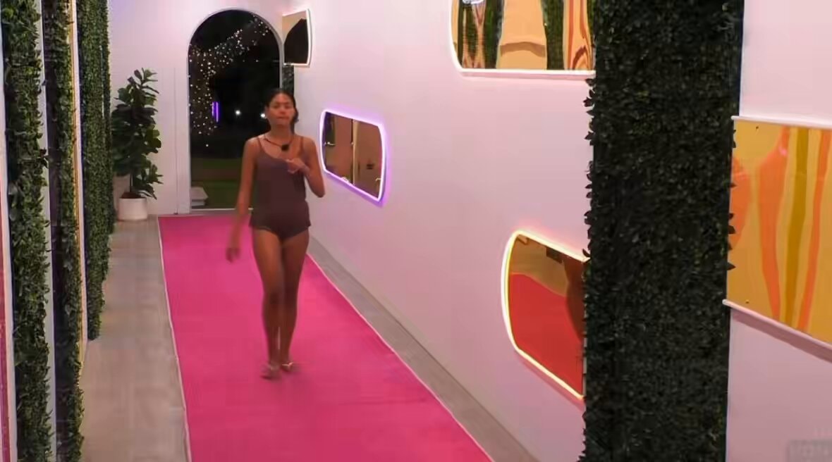 Love Island USA Corbin bed moment