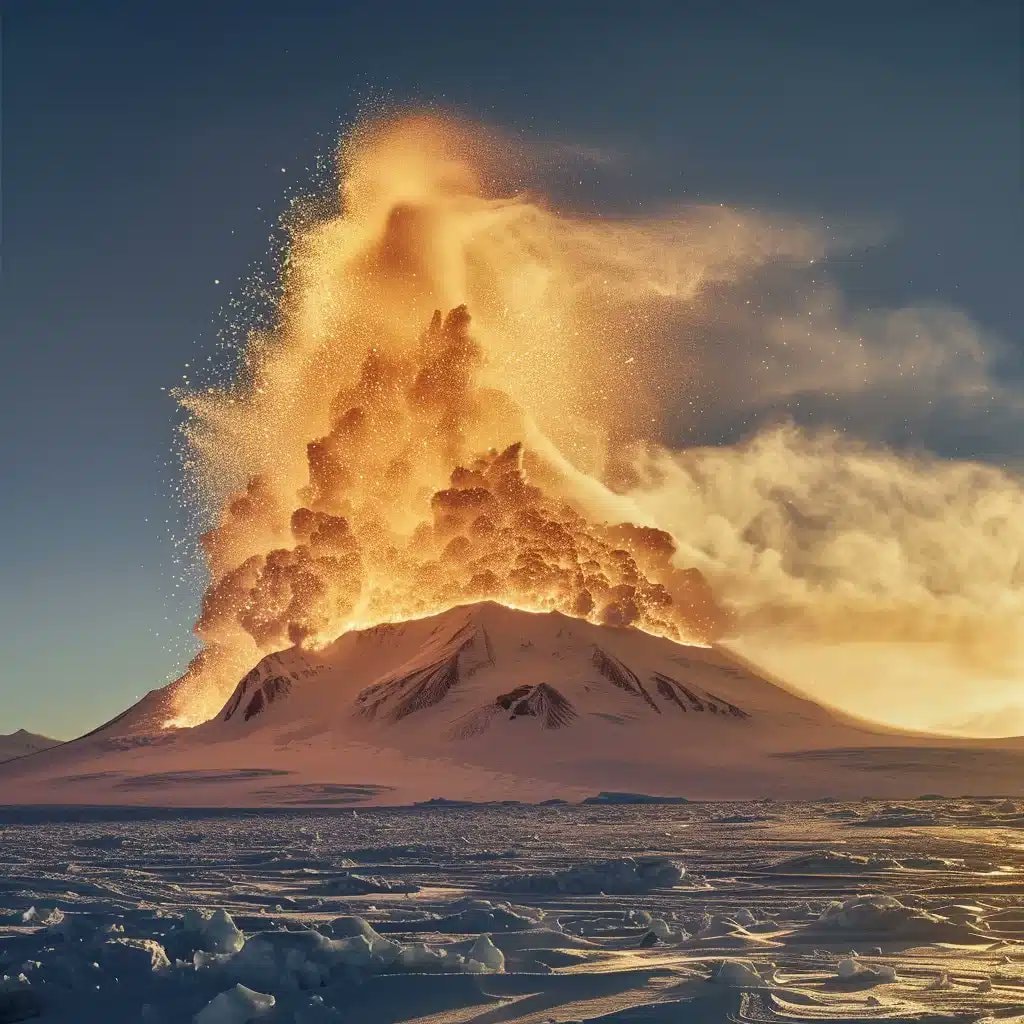Mount Erebus gold rain Antarctica