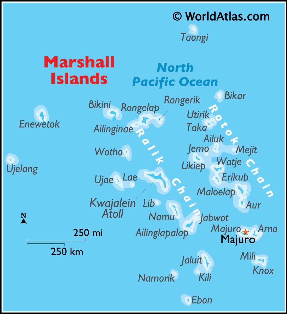 Marshall Islands map