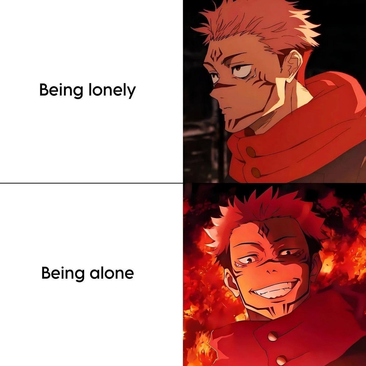 Being lonely vs being alone meme Being lonely vs being alone meme