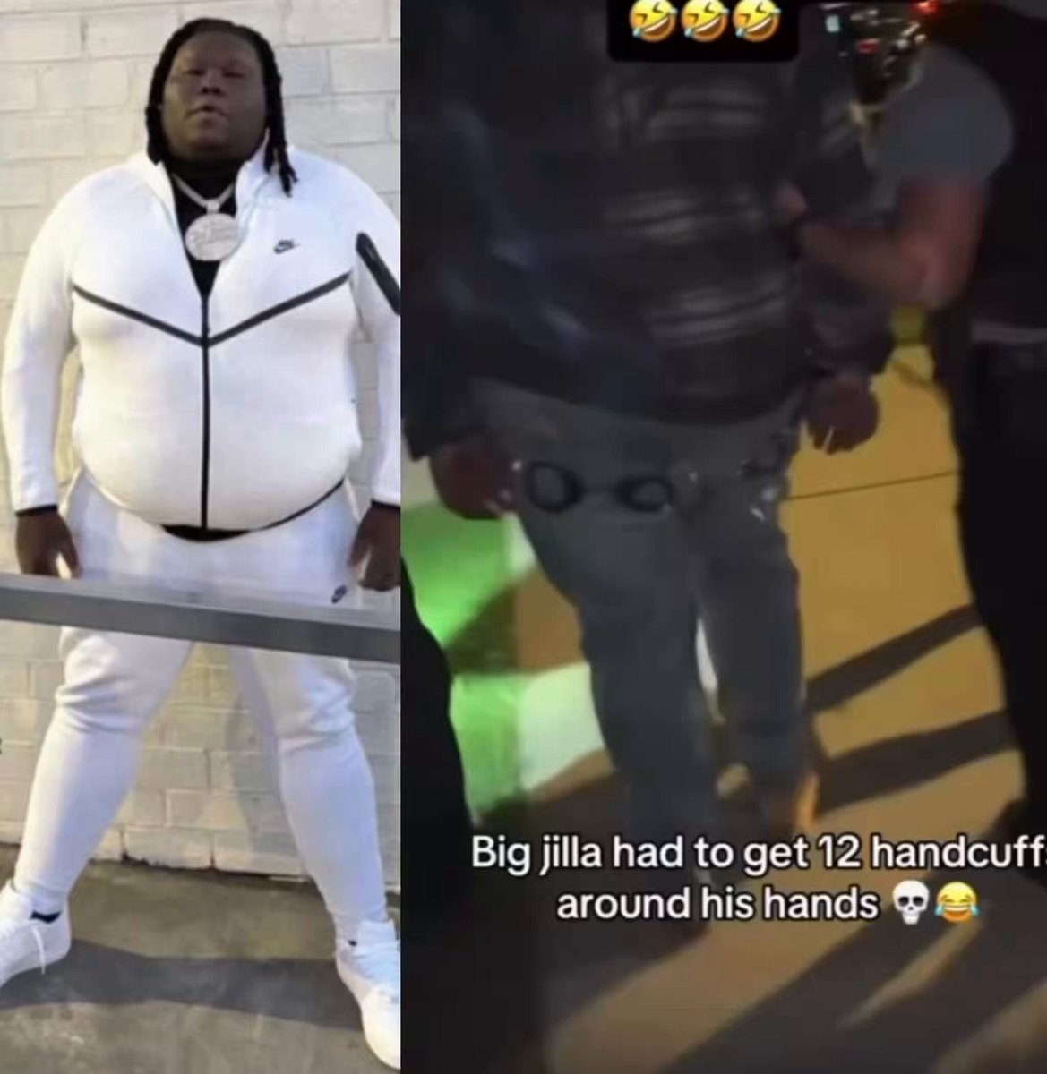 Jillaof1500 arrest with 4 handcuffs