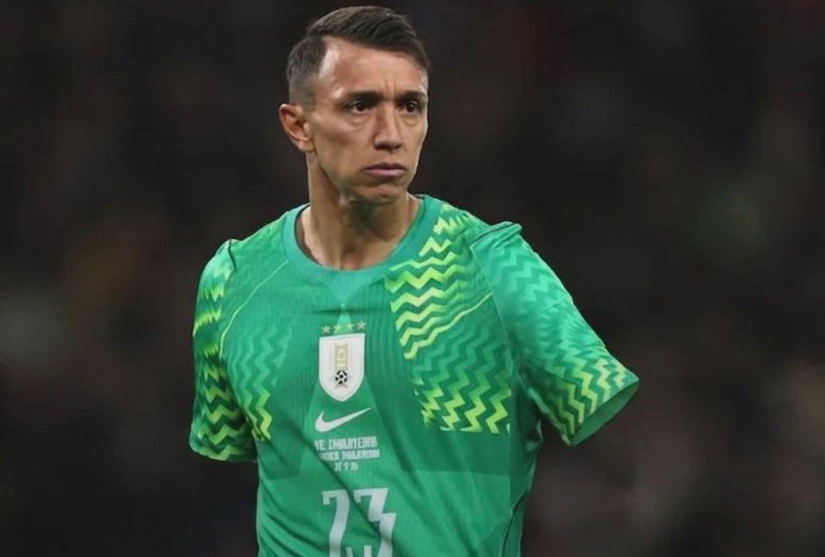 Muslera Uruguay pitch focus