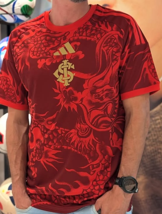 Internacional third shirt dragon design