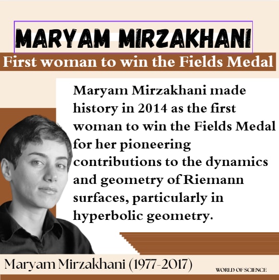 Maryam Mirzakhani Fields Medal portrait