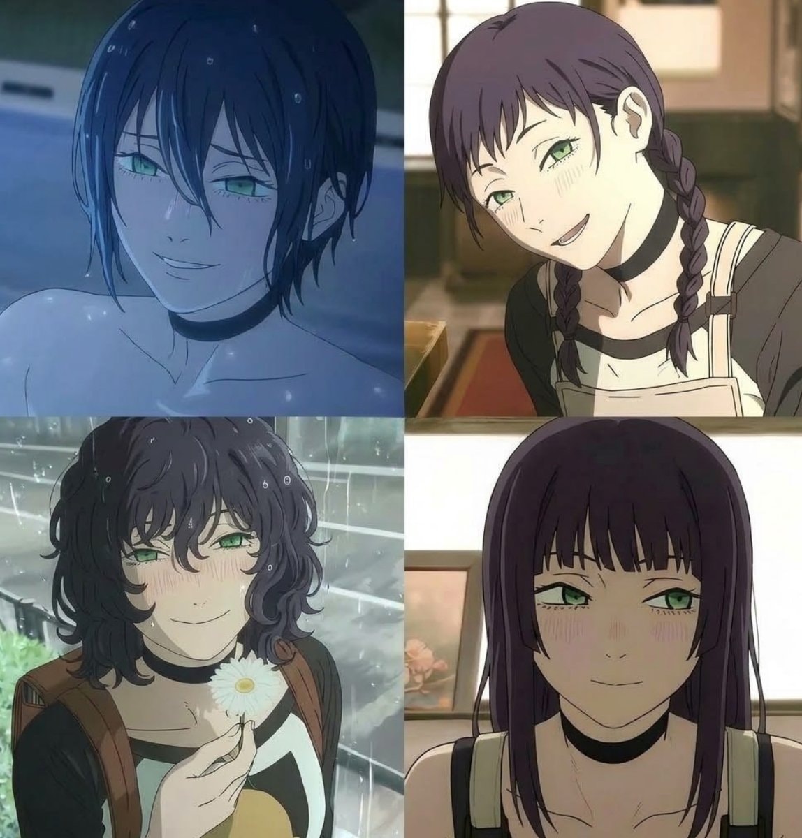 Reze hairstyle variations Reze hairstyle variations