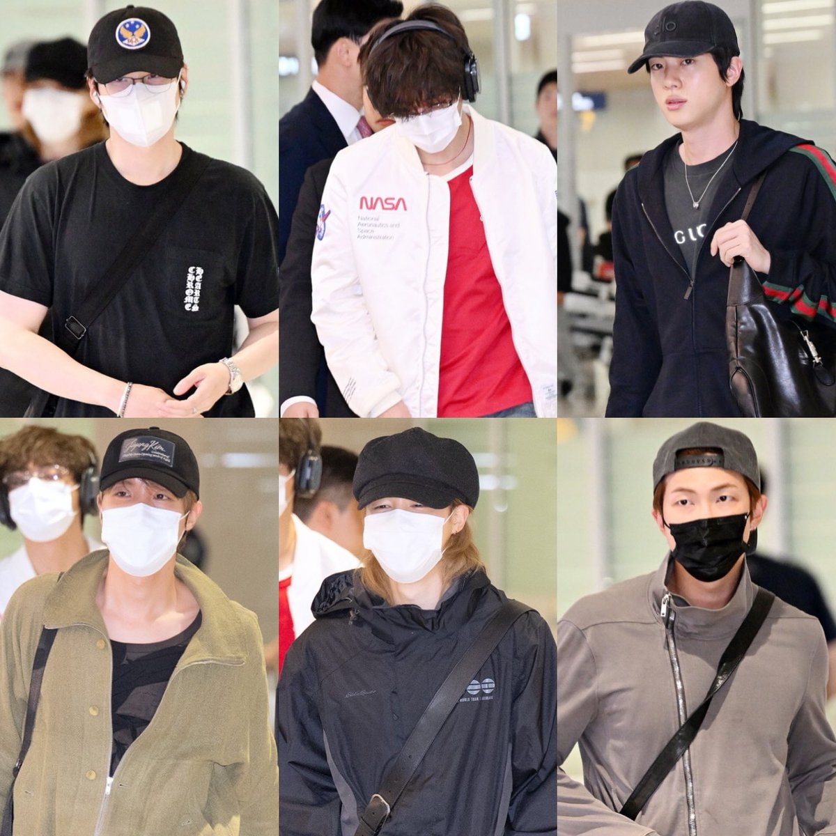 BTS members arrive in South Korea
