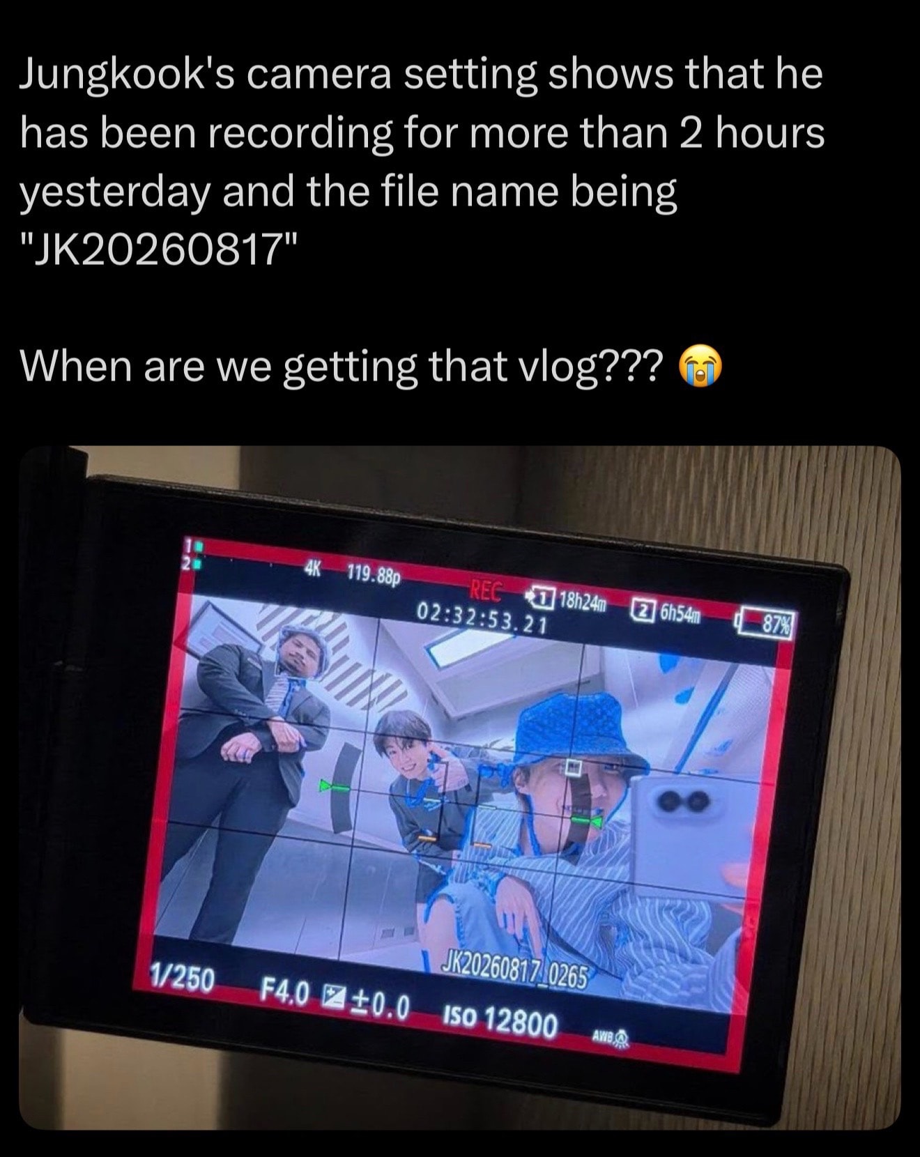 Jungkook behind the scenes vlog