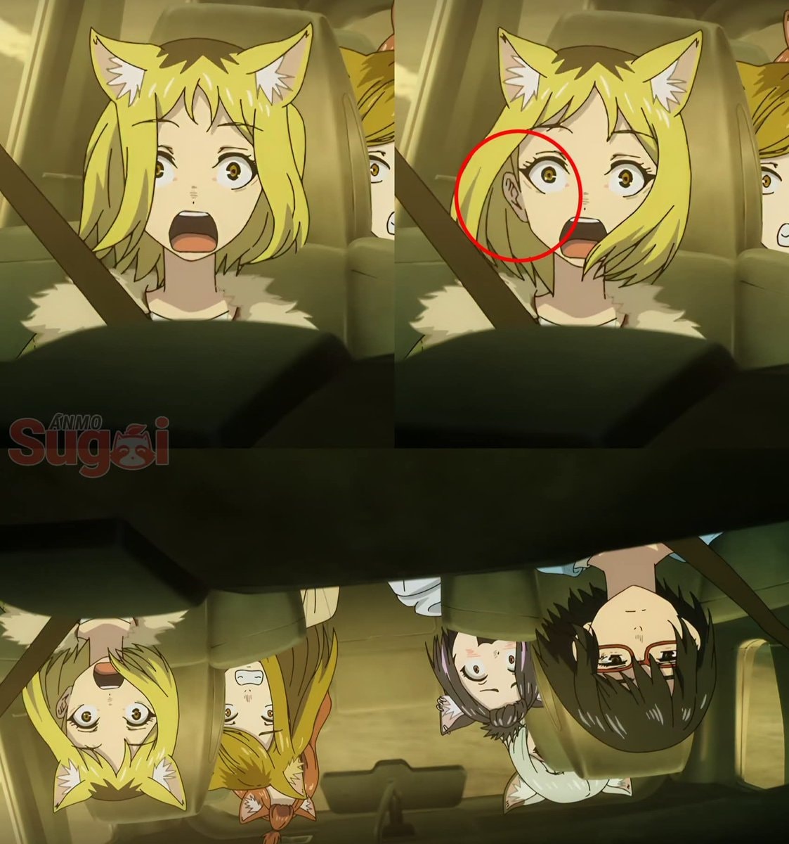 anime cat girl reaction 😭
