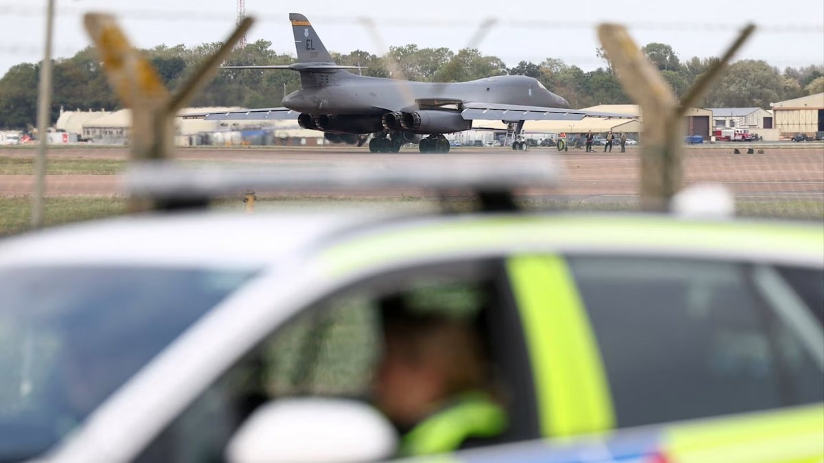 UK police RAF Fairford investigation