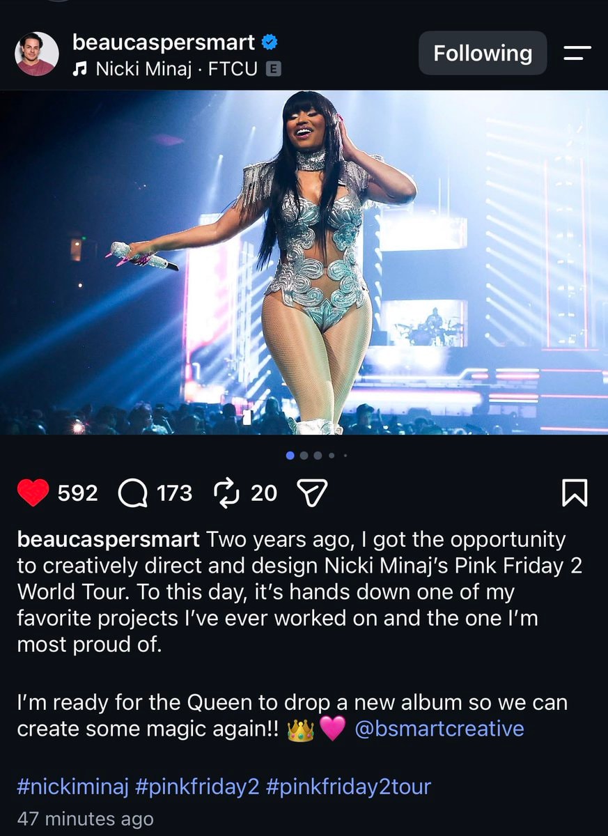 Beau Casper Smart on Nicki Minaj tour (photo 2 of 2)