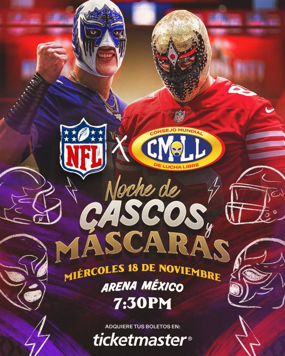 CMLL NFL event Arena México
