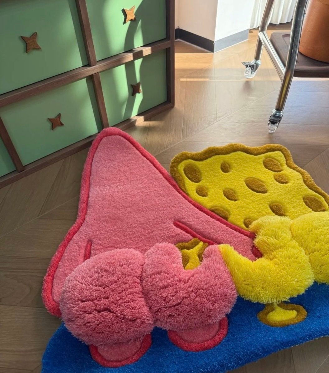 Spongebob and Patrick rugs