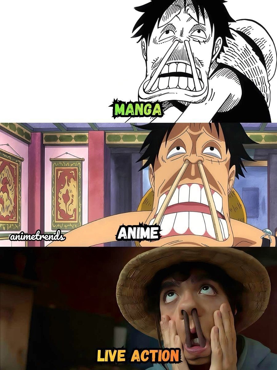 ONEPIECE adaptations comparison ONEPIECE adaptations comparison