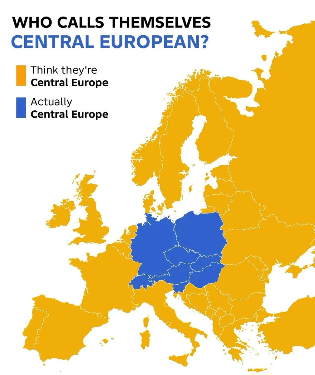 Central European identity map Central European identity map