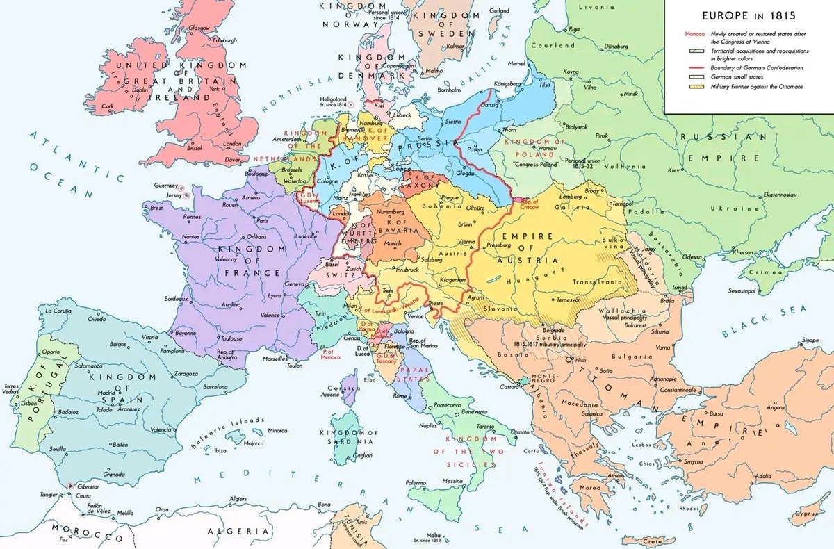 Europe in 1815