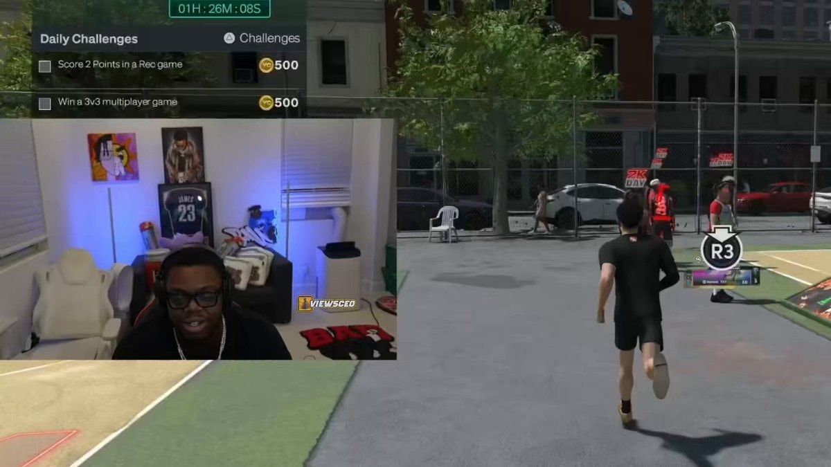 Cuffem meets Lacy and Adin Ross in NBA 2K27 MyCOURT