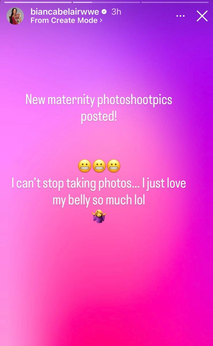 Bianca Belair Montez Ford pregnancy photos 🥹 (photo 2 of 2)