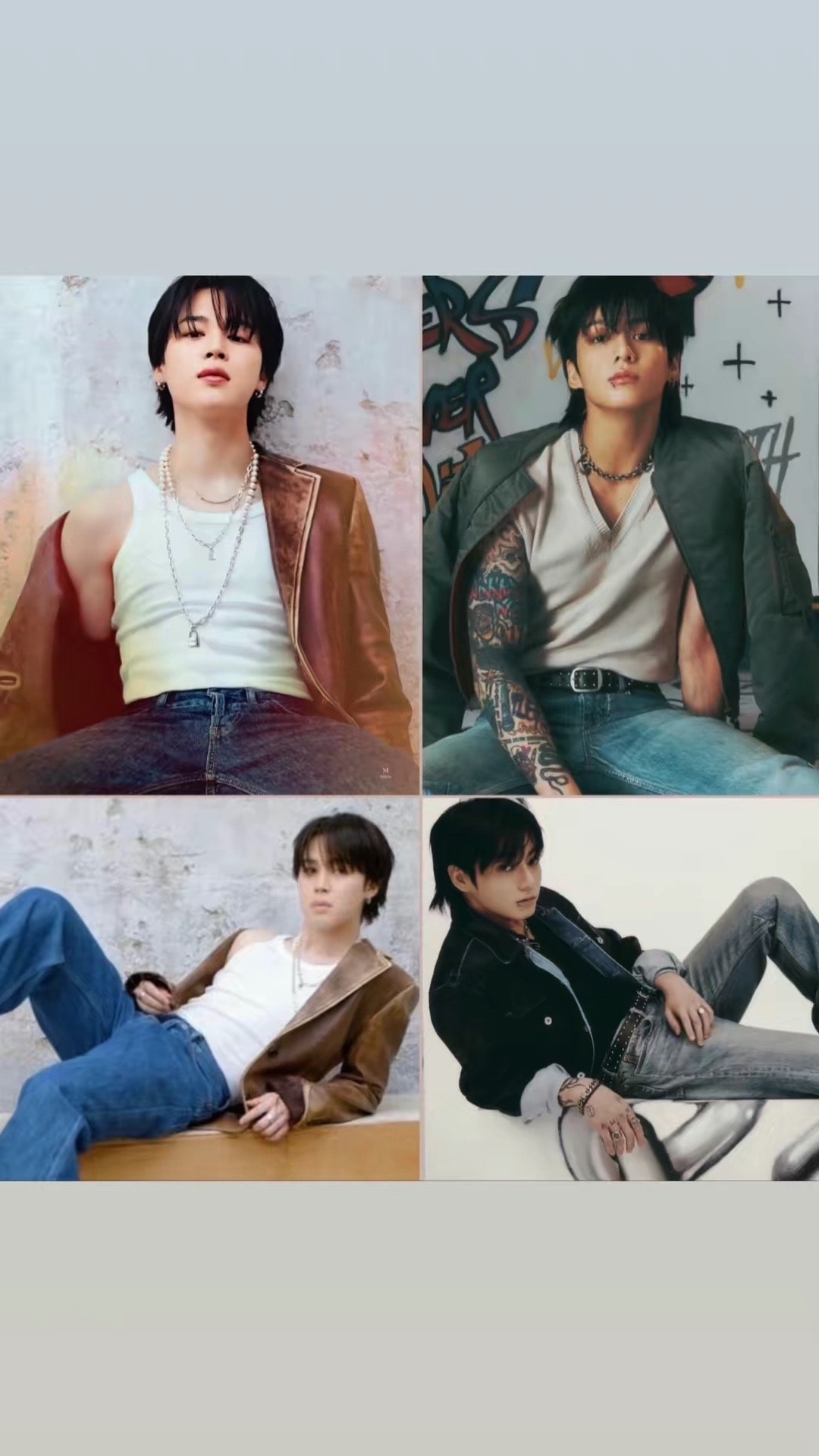 Jikook matching poses #onthisday