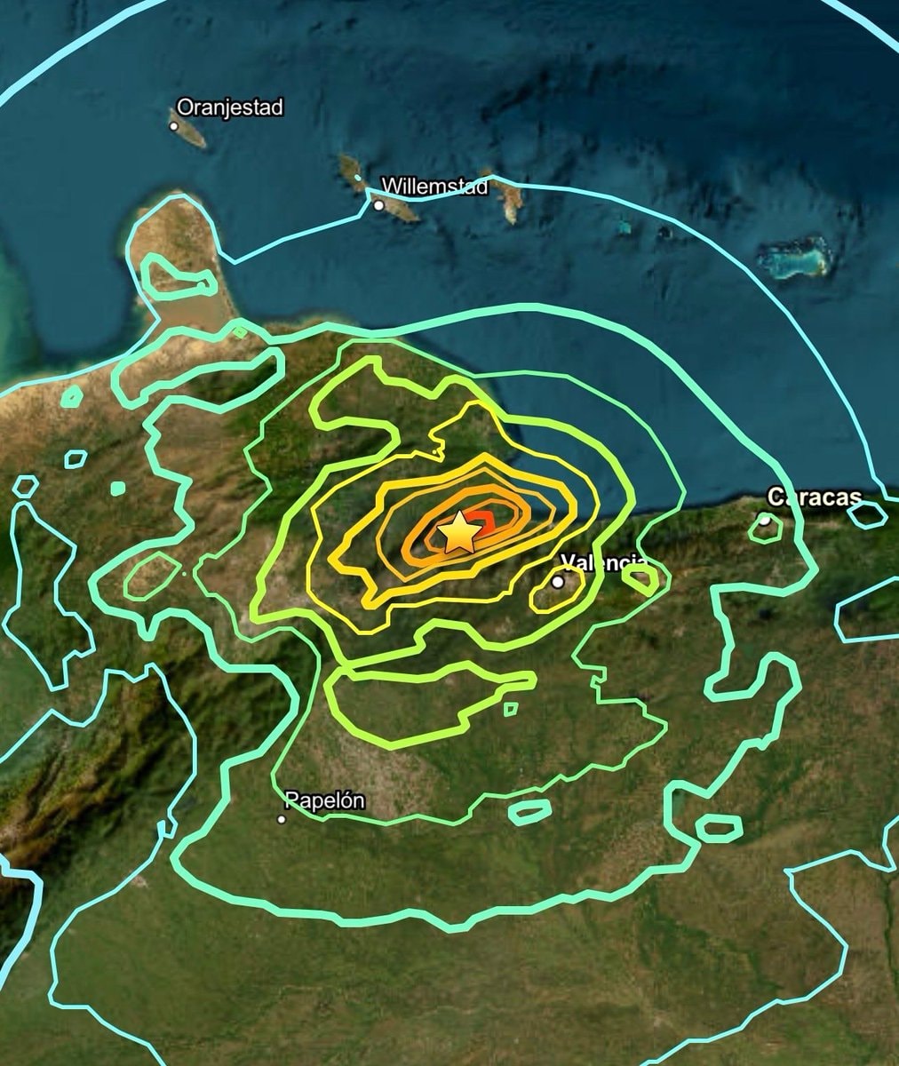 Venezuela earthquake map (photo 3 of 4)