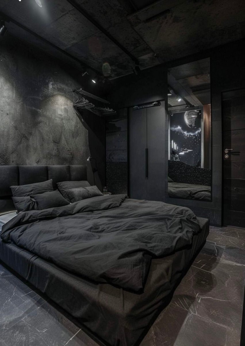 dark interior bedroom