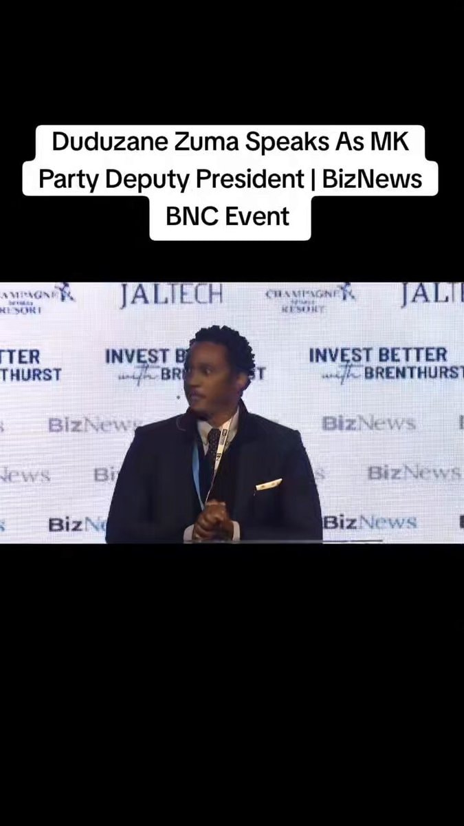 Duduzane Zuma MK Party Deputy President BizNews BNC Event
