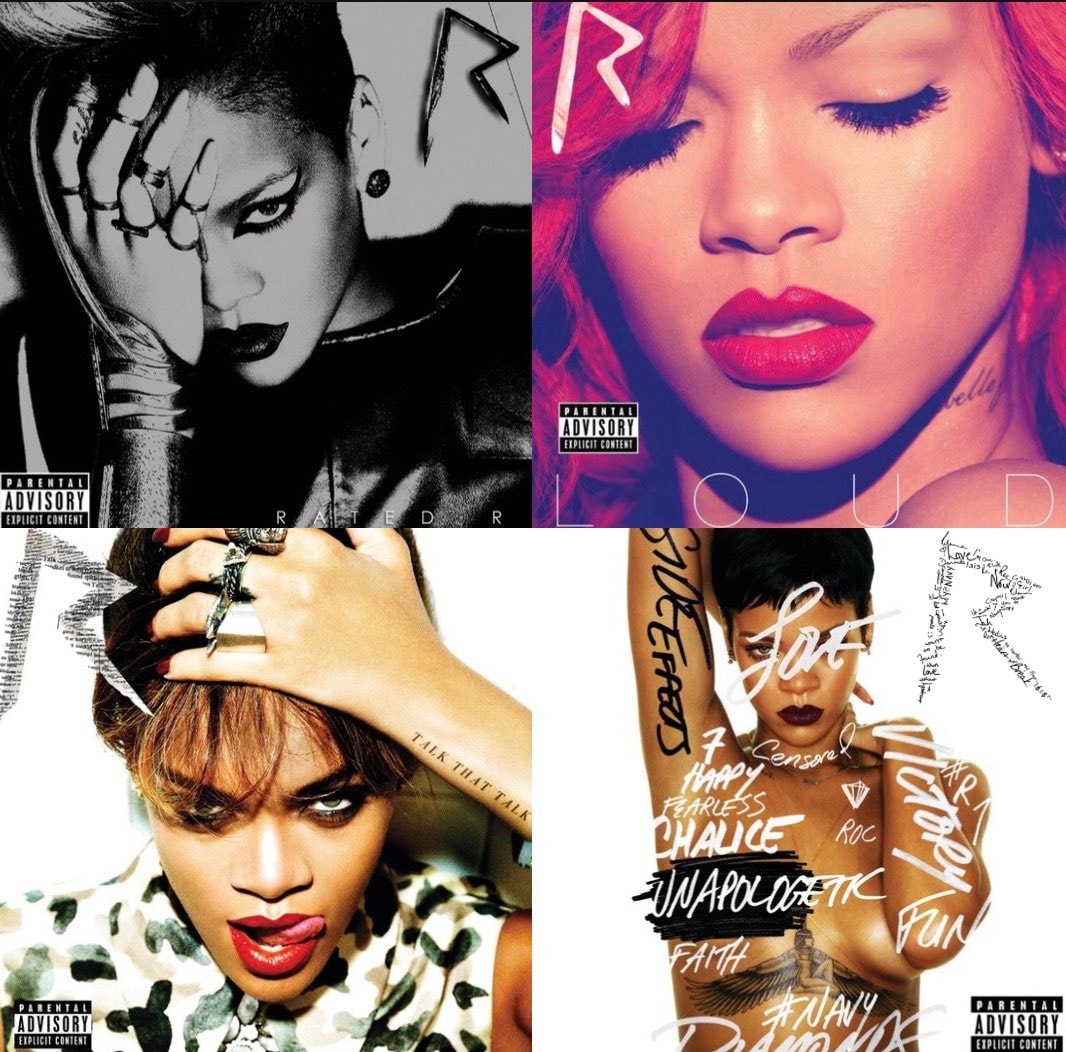 Rihanna album covers R detail