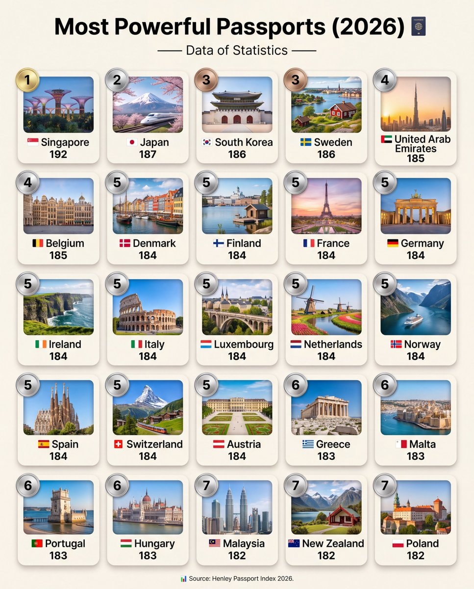 Most Powerful Passports 2026
