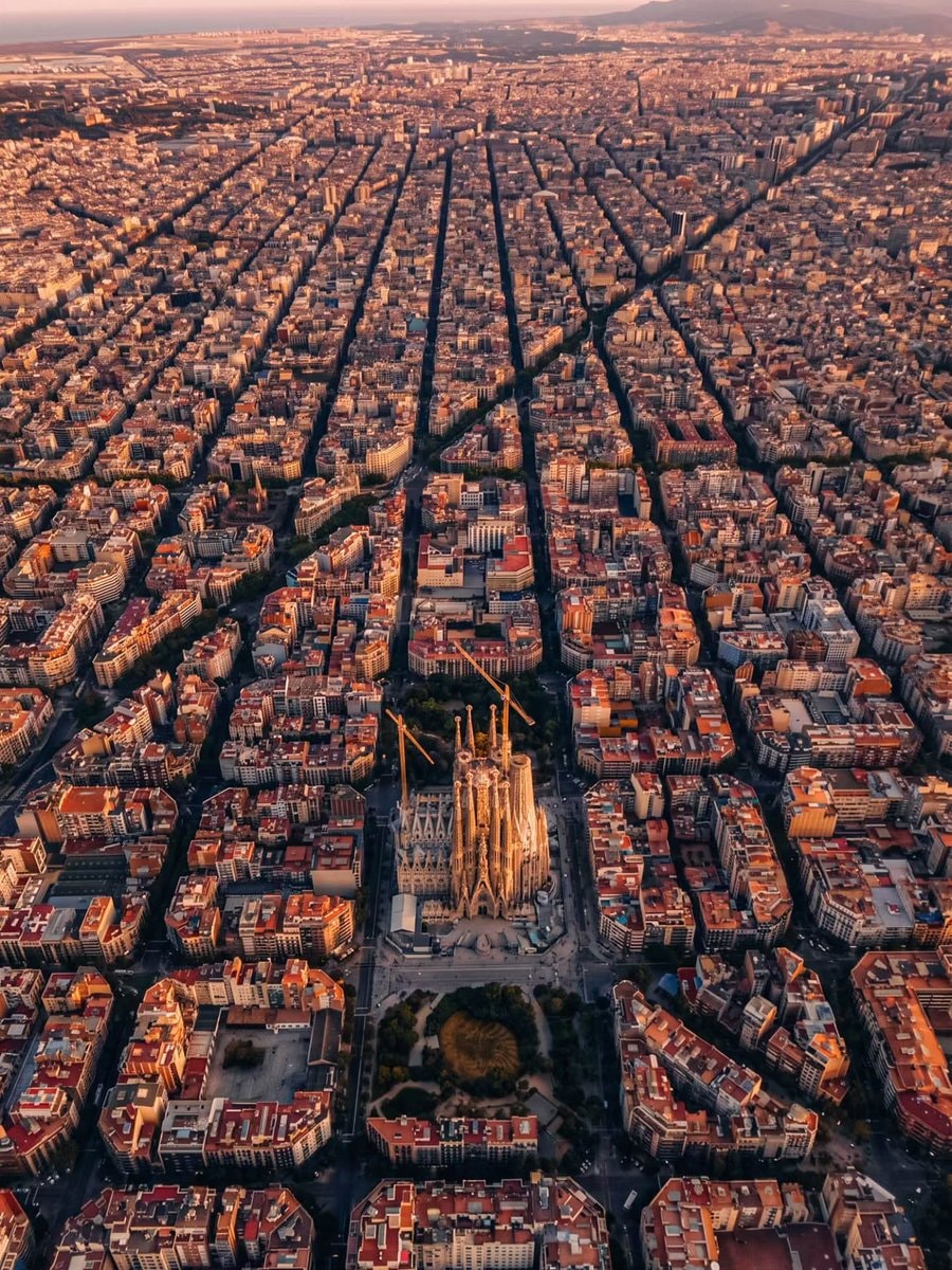 Barcelona aerial view