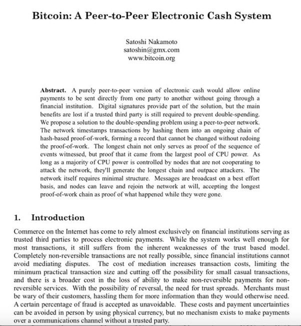 Satoshi Nakamoto Bitcoin whitepaper anniversary (photo 2 of 2)