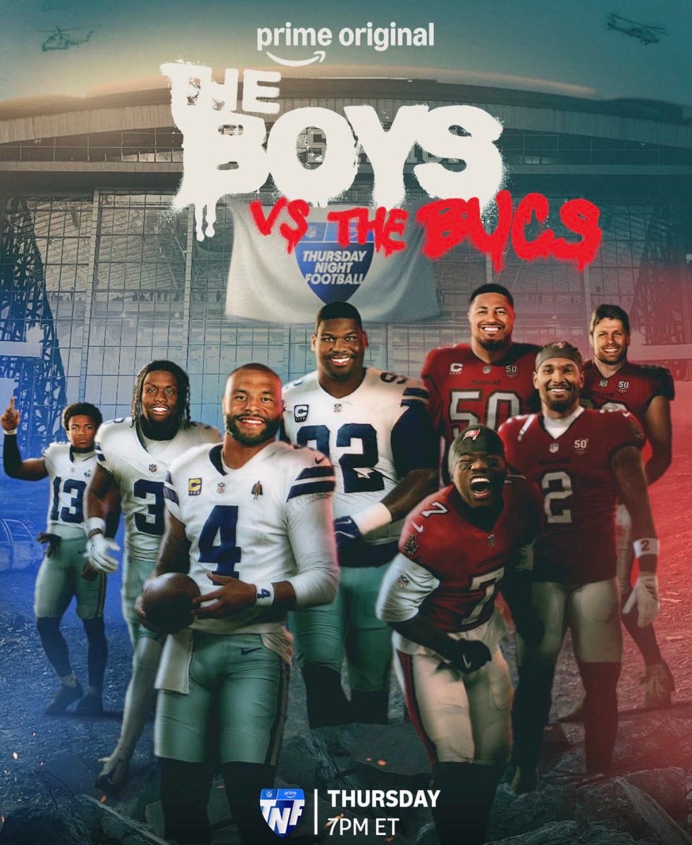Dallas Cowboys vs Buccaneers #TheBoys poster Dallas Cowboys vs Buccaneers #TheBoys poster