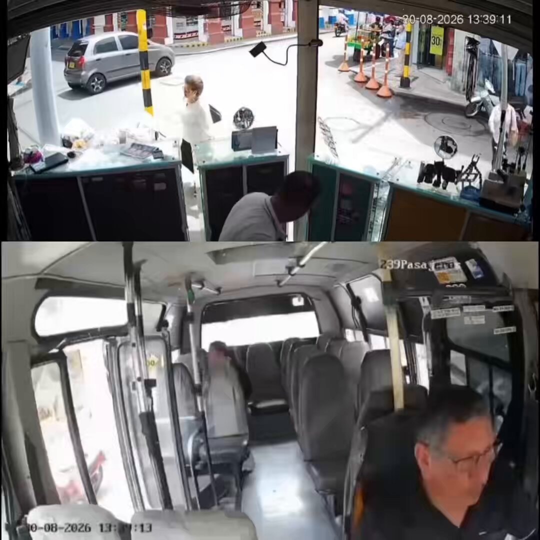 catching the bus security camera