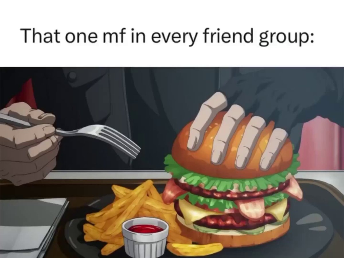Burger fork meme