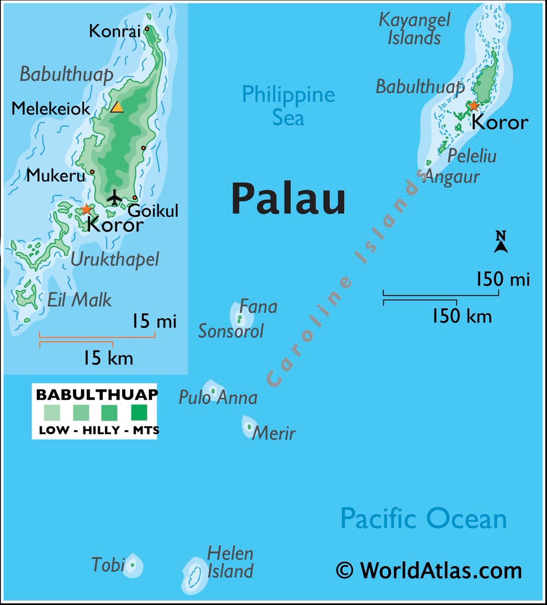 Palau map & facts Palau map & facts