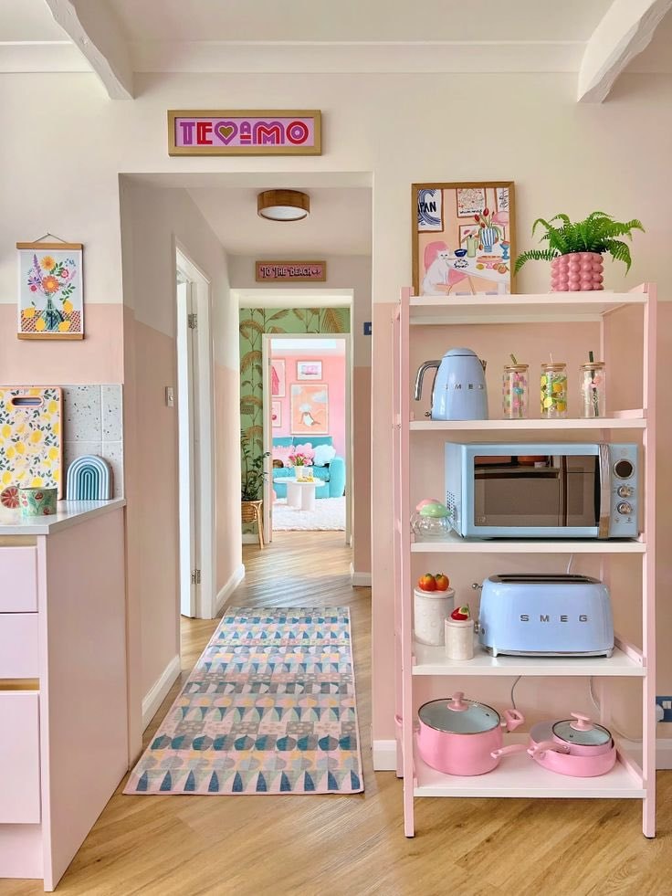 Pastel coloured kitchens (photo 2 of 4)
