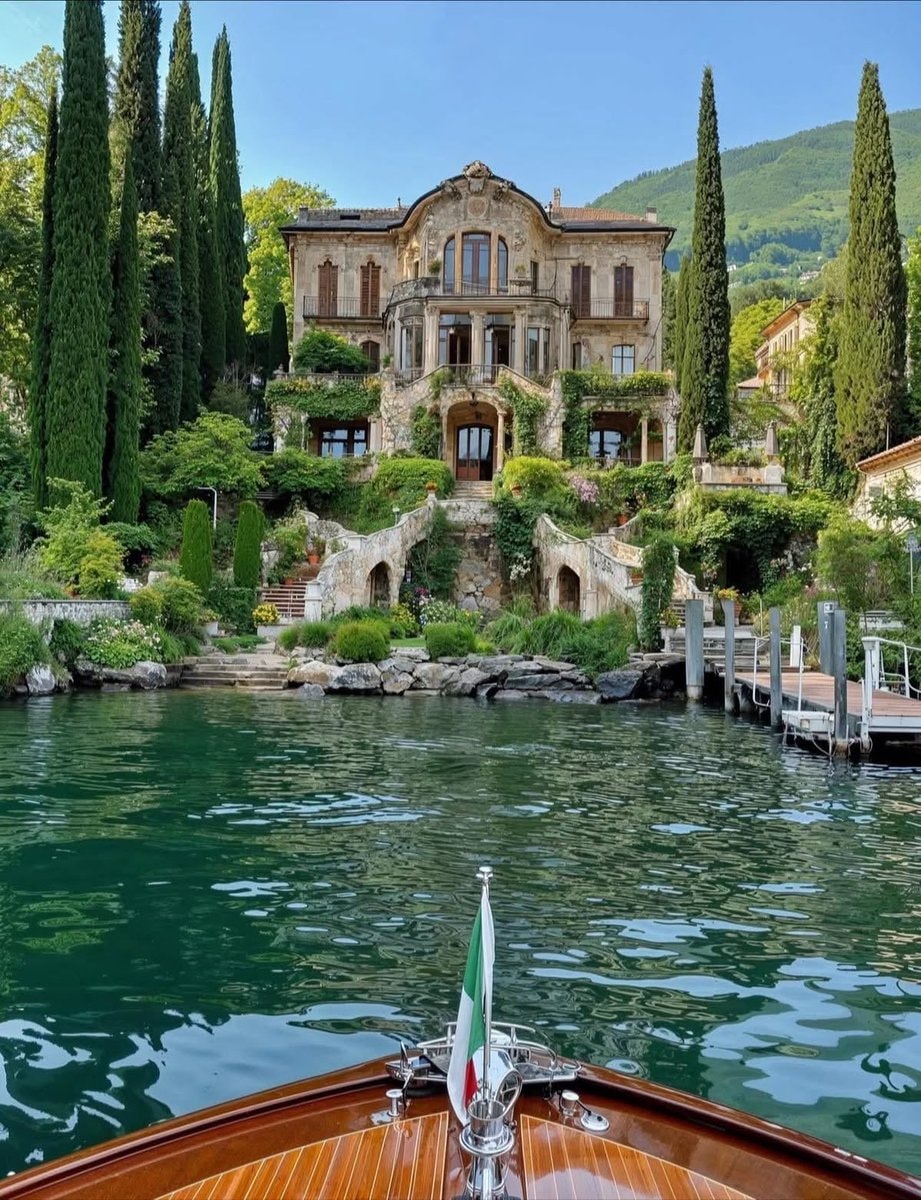 Italian mansion hillside Italian mansion hillside