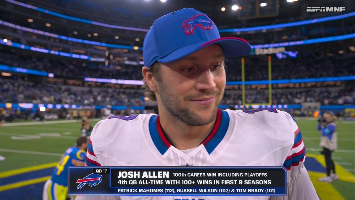Josh Allen praises Matthew Stafford
