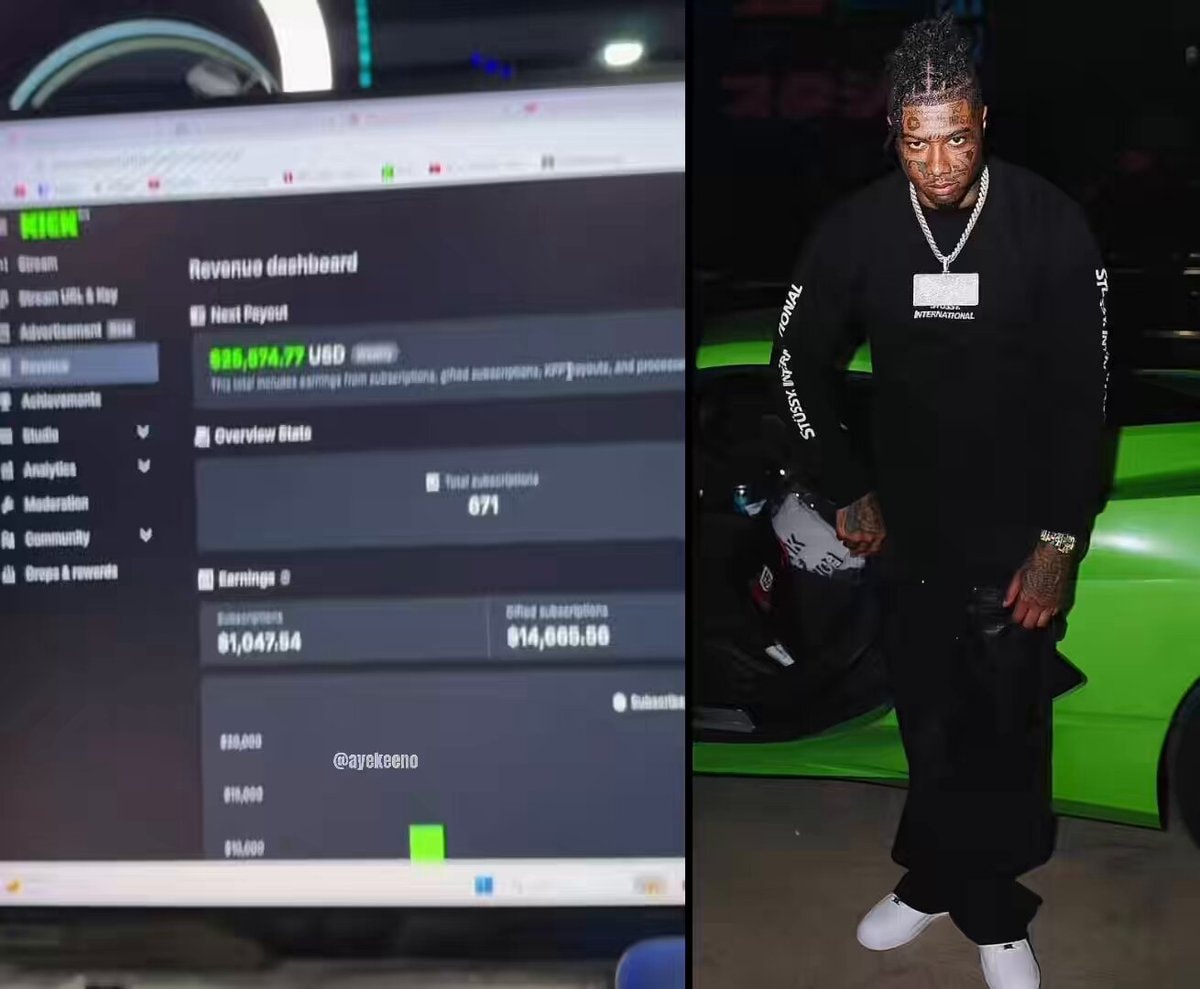 Blueface KICK streaming earnings