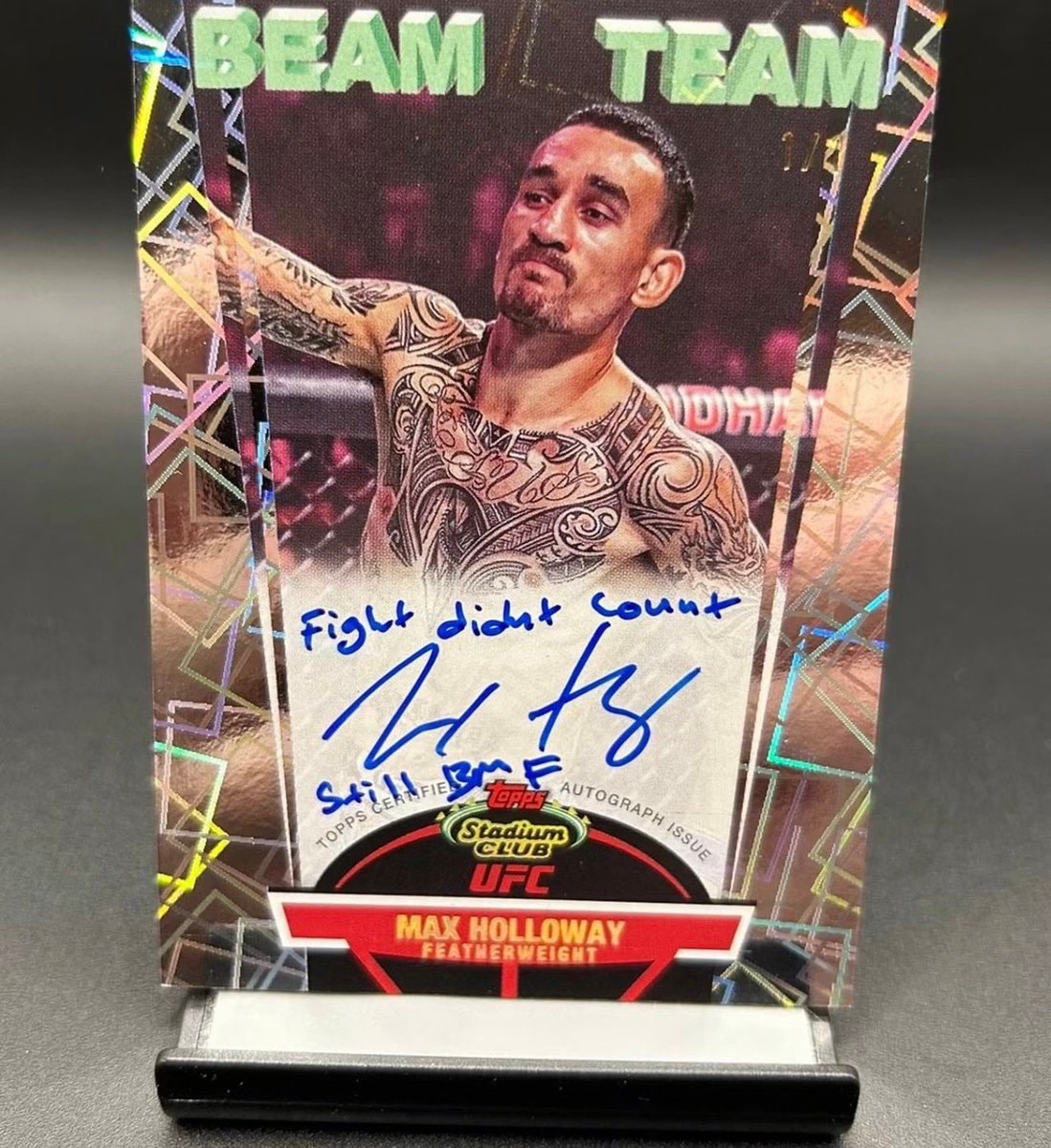 Max Holloway Topps BMF card