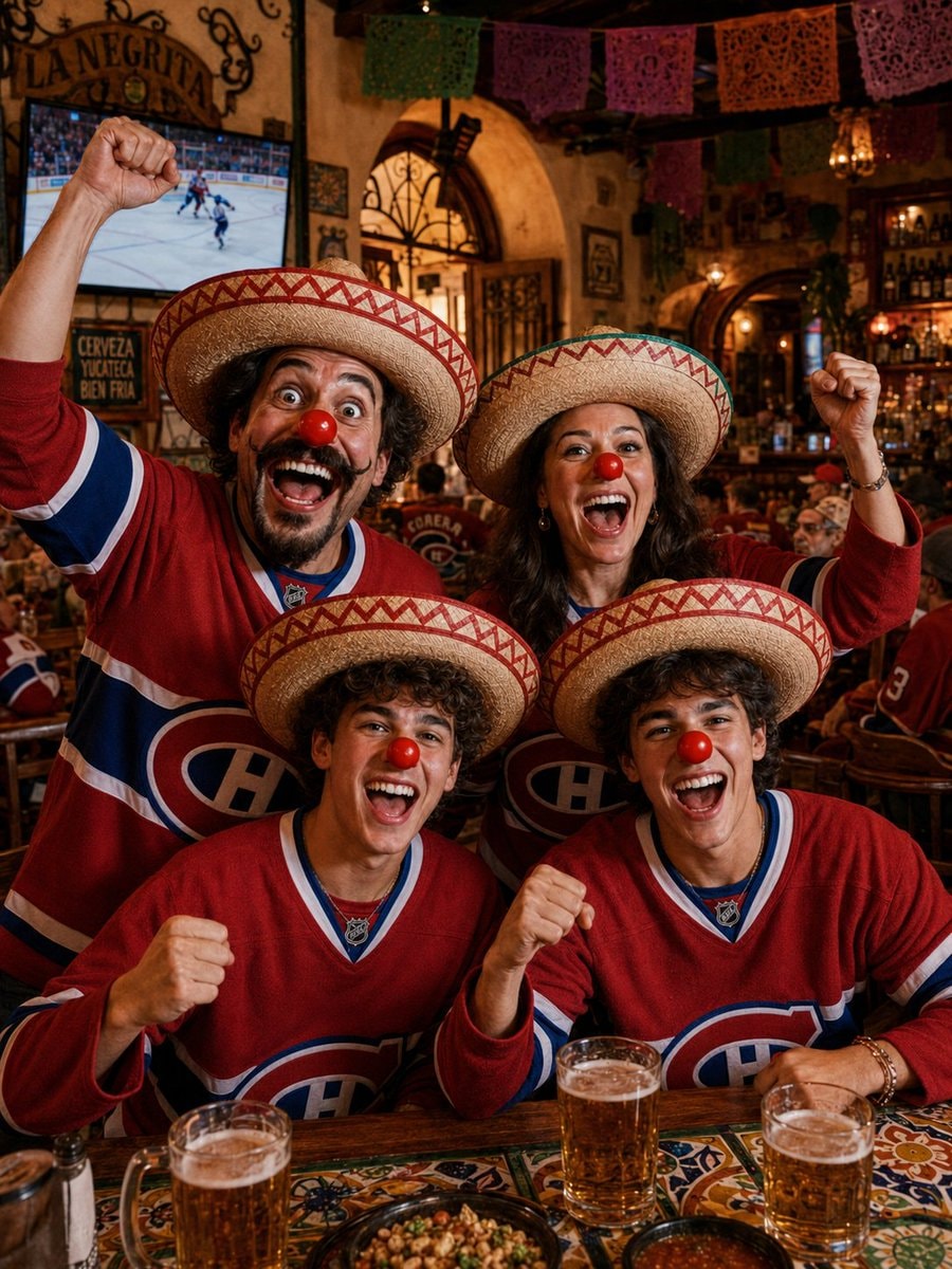 Montreal Canadiens fans game night 🍻