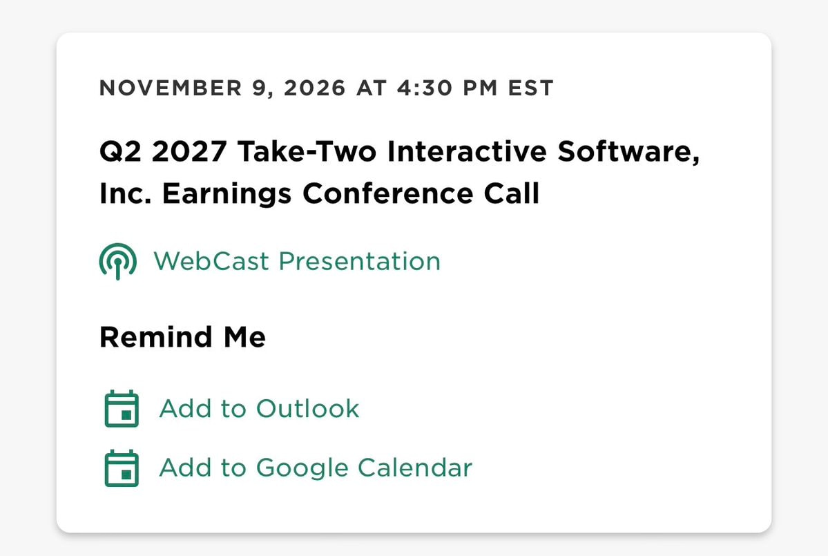Take-Two earnings call GTA 6 news