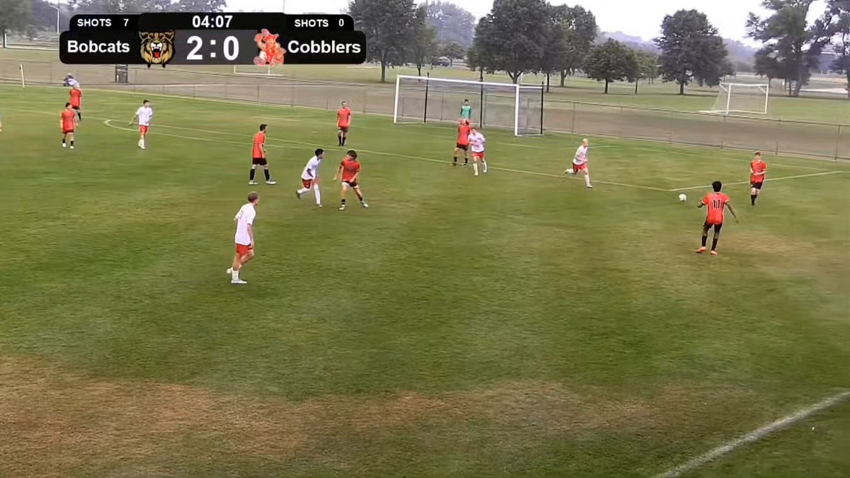 Soccer player kicks and punches opponent
