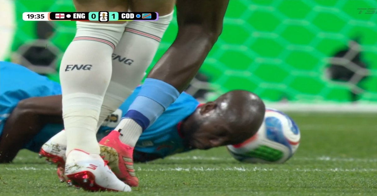 England vs DR Congo soccer incident